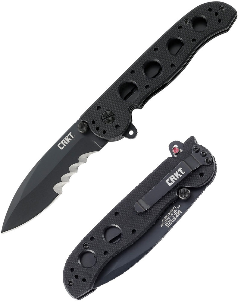 CRKT M21 Linerlock Folding Knife 3.13" 8Cr14MoV Steel Blade Black G10 Handle 2112G -CRKT - Survivor Hand Precision Knives & Outdoor Gear Store