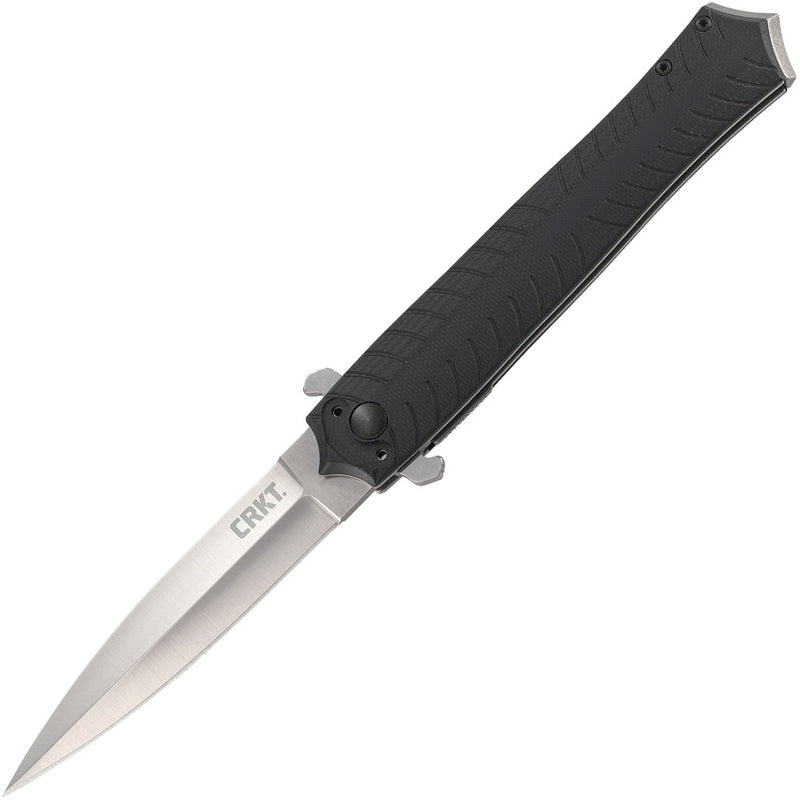 CRKT Xolotl Linerlock Folding Knife 3.63" Stainless Steel Blade Black G10 Handle 2265 -CRKT - Survivor Hand Precision Knives & Outdoor Gear Store