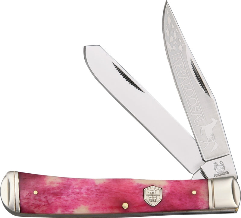 Rough Ryder Trapper Pocket Knife Stainless Steel Clip And Spey Blades Red Bone Handle 1405 -Rough Ryder - Survivor Hand Precision Knives & Outdoor Gear Store