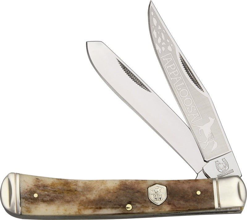 Rough Ryder Trapper Pocket Knife Stainless Steel Clip/Spey Blades Brown Bone Handle 1406 -Rough Ryder - Survivor Hand Precision Knives & Outdoor Gear Store