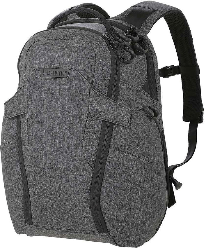 Maxpedition ENTITY EDC Backpack 19-23L Gray/Black Ergonomic Straps Quick Release MXNTTPK23CH -Maxpedition - Survivor Hand Precision Knives & Outdoor Gear Store