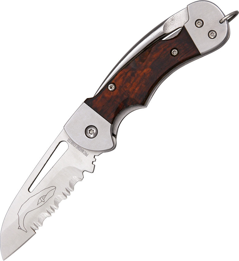 Myerchin Generation 2 Crew Pro Folding Knife 2.5" Stainless Steel Blade Wood/Stainless Handle WF377P -Myerchin - Survivor Hand Precision Knives & Outdoor Gear Store