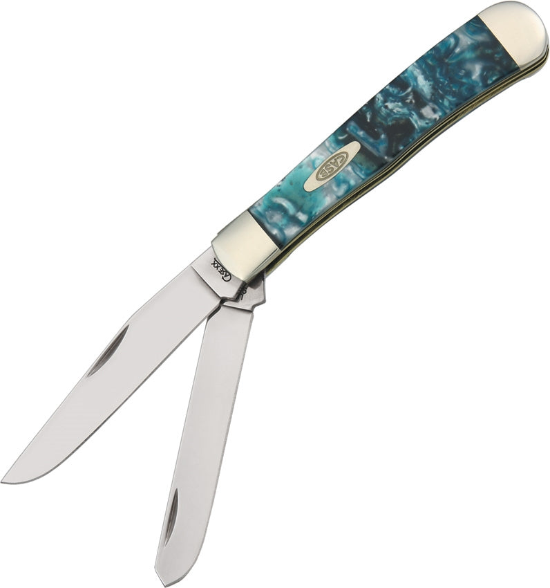 Case XX Trapper Pocket Knife Stainless Steel Blades Cloud Land Corelon Handle CA9254CL -Case Cutlery - Survivor Hand Precision Knives & Outdoor Gear Store