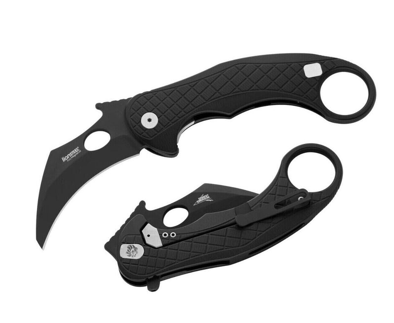 LionSTEEL L.E.ONE Framelock Folding Knife 3.25" CPM MagnaCut Steel Blade Black Aluminum Handle LE1ABB -LionSTEEL - Survivor Hand Precision Knives & Outdoor Gear Store