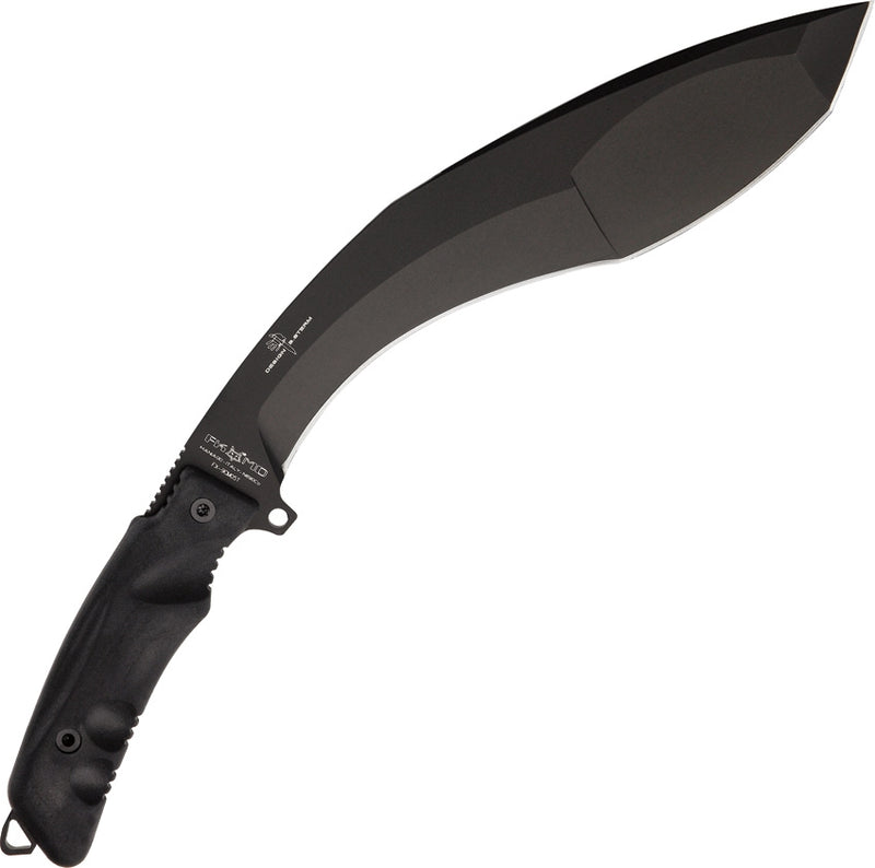 Fox Exteme Kukri Fixed Machete 9.5" N690Co Steel Full Tang Blade Black Forprene Handle 9CM05T -Fox - Survivor Hand Precision Knives & Outdoor Gear Store