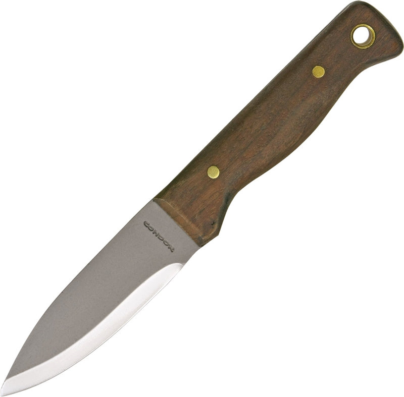 Condor Bushlore Fixed Knife 4.25" 1075HC Steel Full Tang Blade Walnut Handle TK23243HC -Condor - Survivor Hand Precision Knives & Outdoor Gear Store