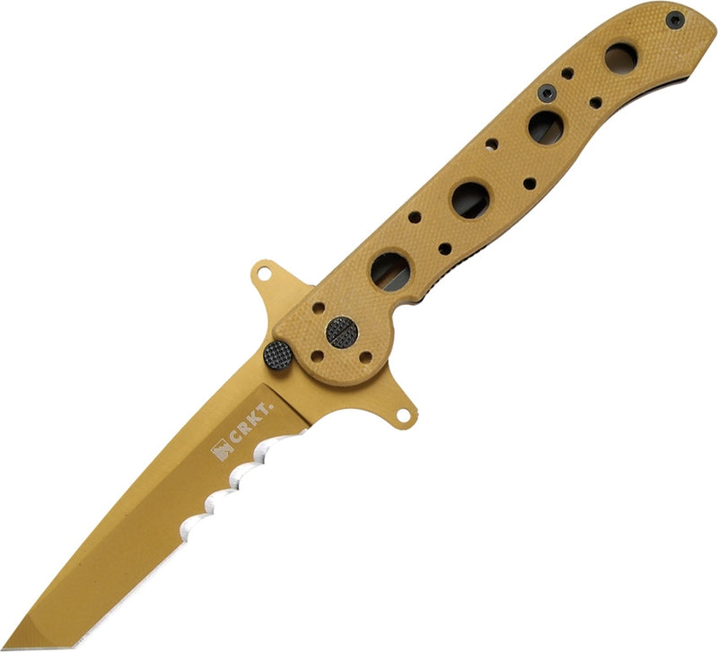 CRKT M16 Special Forces Folding Knife 3.5" 8Cr14MoV Steel Blade Tan G10 Handle 13DSFG -CRKT - Survivor Hand Precision Knives & Outdoor Gear Store