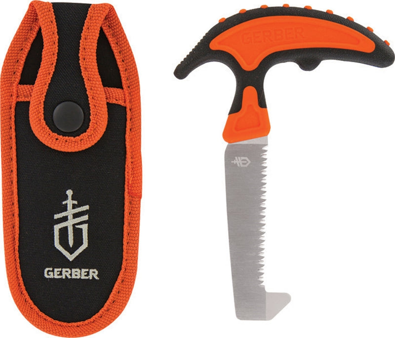 Gerber Vital Pack Saw Fixed Knife 3.5" Stainlees Steel Blade Orange Rubberized Handle 2741 -Gerber - Survivor Hand Precision Knives & Outdoor Gear Store