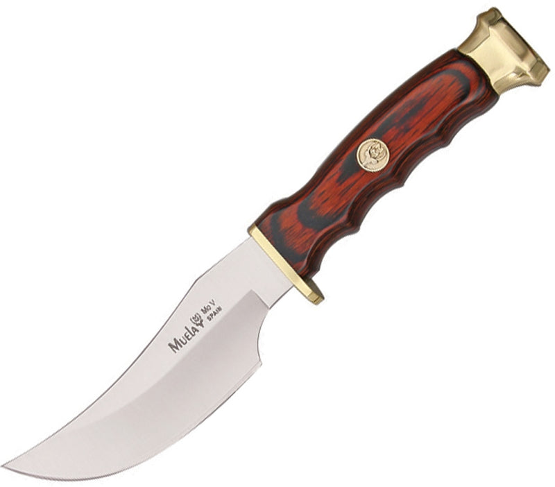 Muela Skinner Fixed Knife 3.87" 440A Steel Blade Fingergrooved Pakkawood Handle 92049 -Muela - Survivor Hand Precision Knives & Outdoor Gear Store