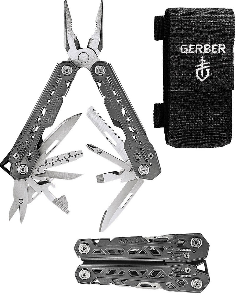 Gerber Truss Multi Tool Gray Stainless Steel Handle Include Scissors 1343 -Gerber - Survivor Hand Precision Knives & Outdoor Gear Store