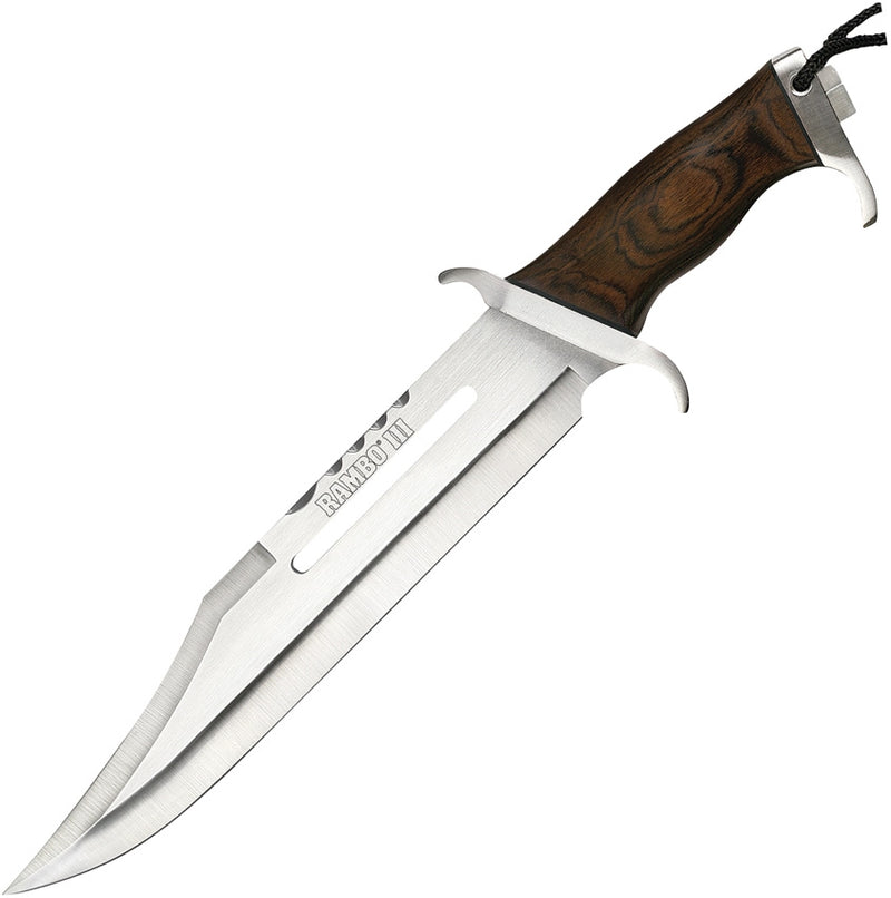 Rambo III Standard Edition Fixed Knife 13" Stainless Steel Blade Hardwood / Stainless Handle 9296 -Rambo - Survivor Hand Precision Knives & Outdoor Gear Store