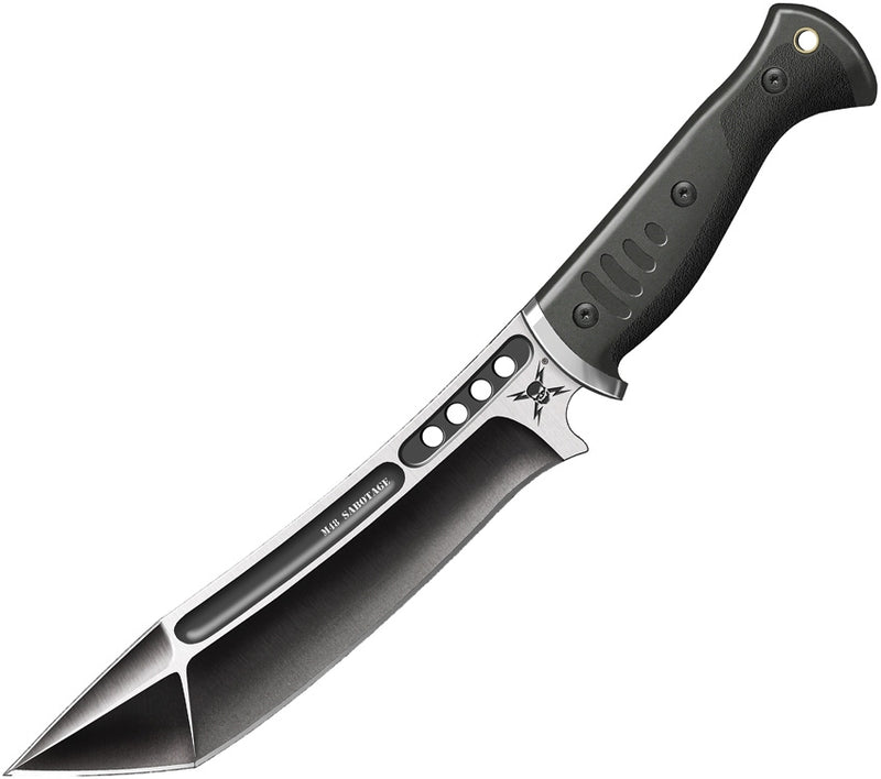 United Cutlery M48 Sabotage Fixed Knife 8" Stainless Steel Blade Black Rubber Handle 3016 -United Cutlery - Survivor Hand Precision Knives & Outdoor Gear Store