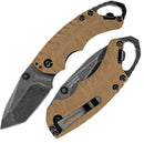 Kershaw Shuffle II Folding Knife 2.5" 8Cr13MoV Steel Blade Tan Sculpted GRN Handle 8750TTANBW -Kershaw - Survivor Hand Precision Knives & Outdoor Gear Store