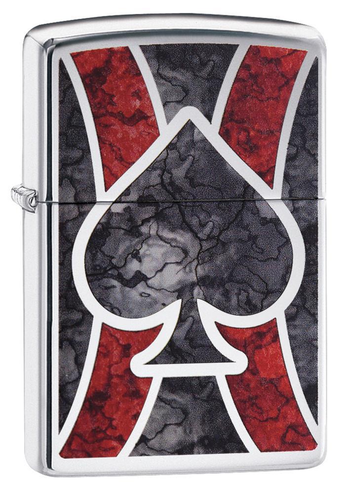 Zippo Lighter Ace Spade Windproof Refillable Metal Construction Made In USA 28952 -Zippo - Survivor Hand Precision Knives & Outdoor Gear Store