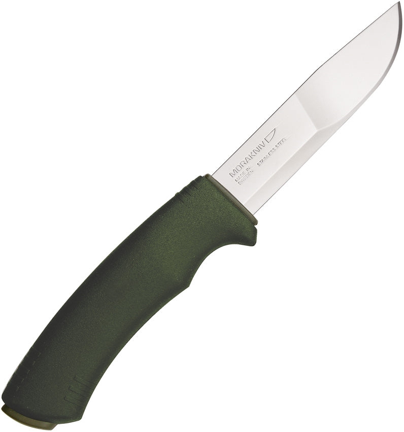 Mora Bushcraft Fixed Knife 4.25" Stainless Steel Blade Green Polypropylene Handle 01525 -Mora - Survivor Hand Precision Knives & Outdoor Gear Store