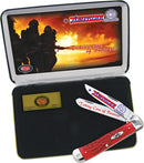 Case XX American Firefighter Pocket Knife Stainless Steel Blades Red Jigged Bone Handle AFF -Case Cutlery - Survivor Hand Precision Knives & Outdoor Gear Store