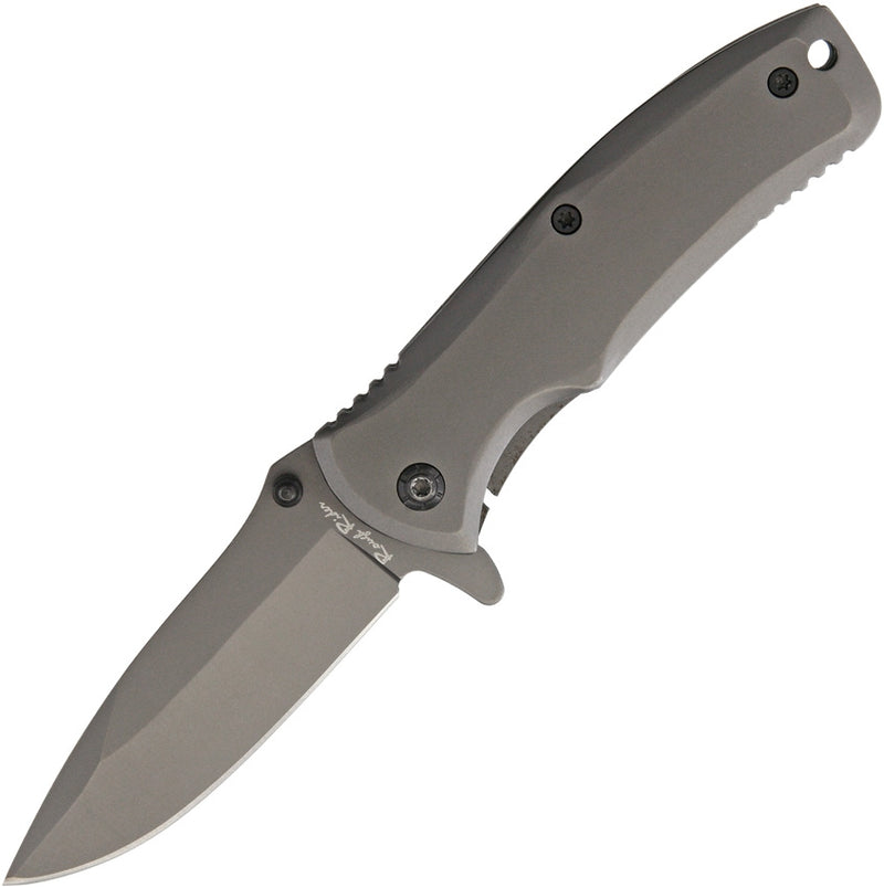 Rough Ryder Ti Coated Folding Knife 2.5" Stainless Steel Blade Gray Stainless Steel Handle 1449 -Rough Ryder - Survivor Hand Precision Knives & Outdoor Gear Store