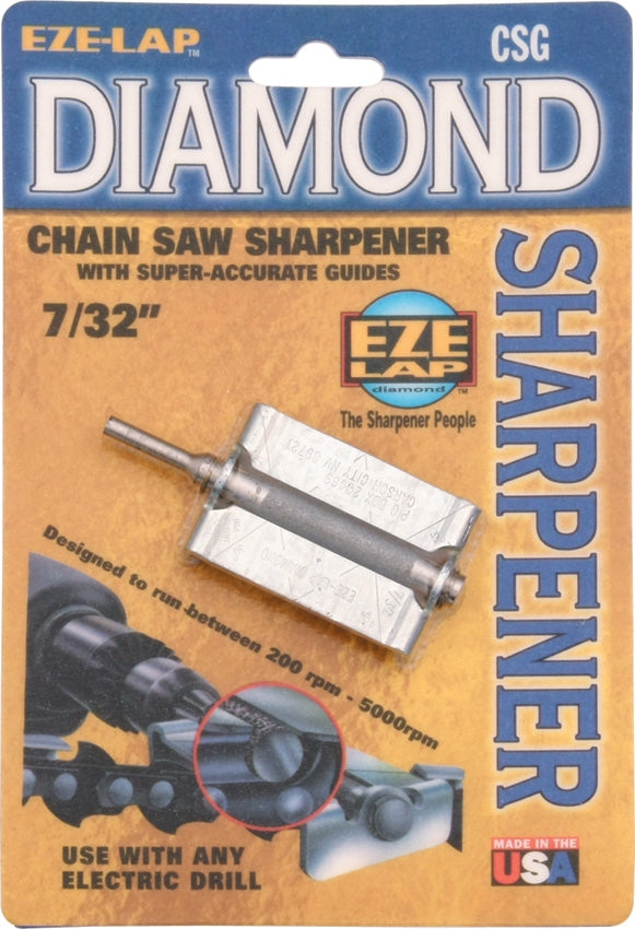 EZE-LAP Diamond Chain Saw Sharpener Attach To Any Electric Drill For Quick And Easy CSG732 -EZE-Lap - Survivor Hand Precision Knives & Outdoor Gear Store