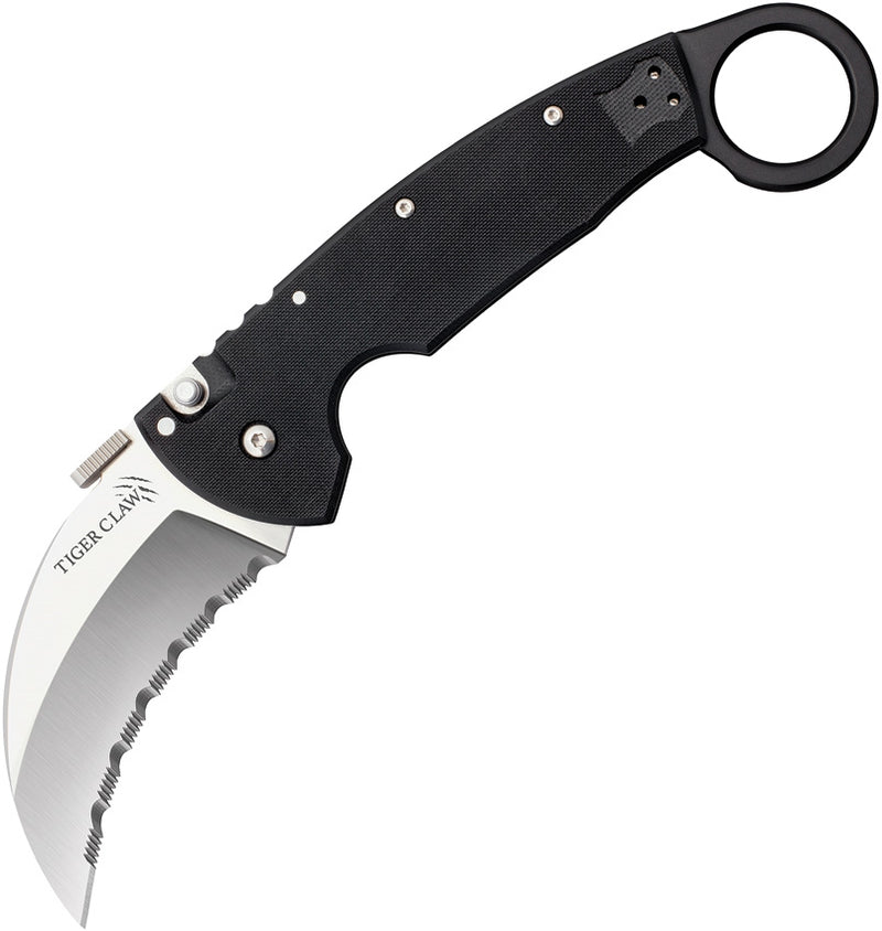 Cold Steel Tiger Claw Folding Knife 3.375" CTS-XHP Steel Blade G10 Handle 22KFS -Cold Steel - Survivor Hand Precision Knives & Outdoor Gear Store