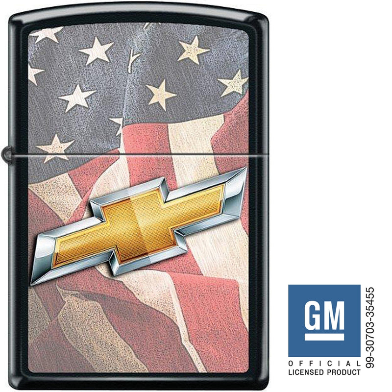 Zippo Lighter Chevy USA Windproof Refillable Dimensions 1.44" x 2.25" Metal 16230 -Zippo - Survivor Hand Precision Knives & Outdoor Gear Store