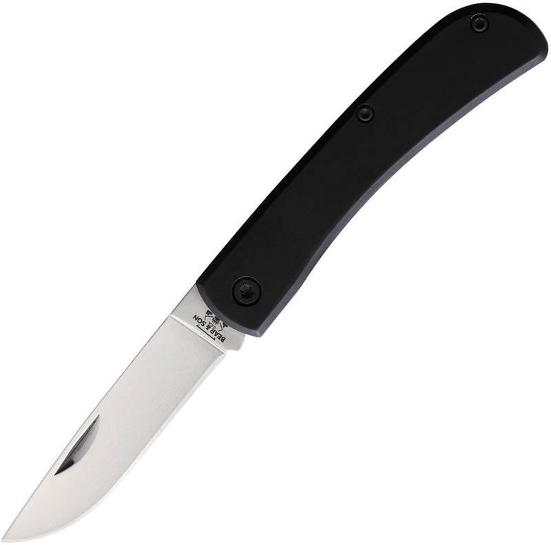 Bear & Son Small Farmhand Folding Knife 2.63" Stainless Steel Blade Black Aluminum Handle 137 -Bear & Son - Survivor Hand Precision Knives & Outdoor Gear Store