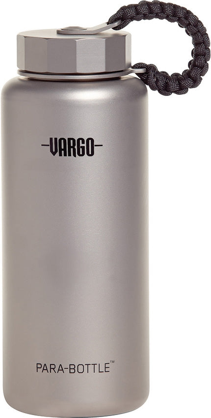 Vargo Para-Bottle Pure Grade Titanium Construction Dimensions: 3.25" x 3.25" x 8.5" 452 -Vargo - Survivor Hand Precision Knives & Outdoor Gear Store