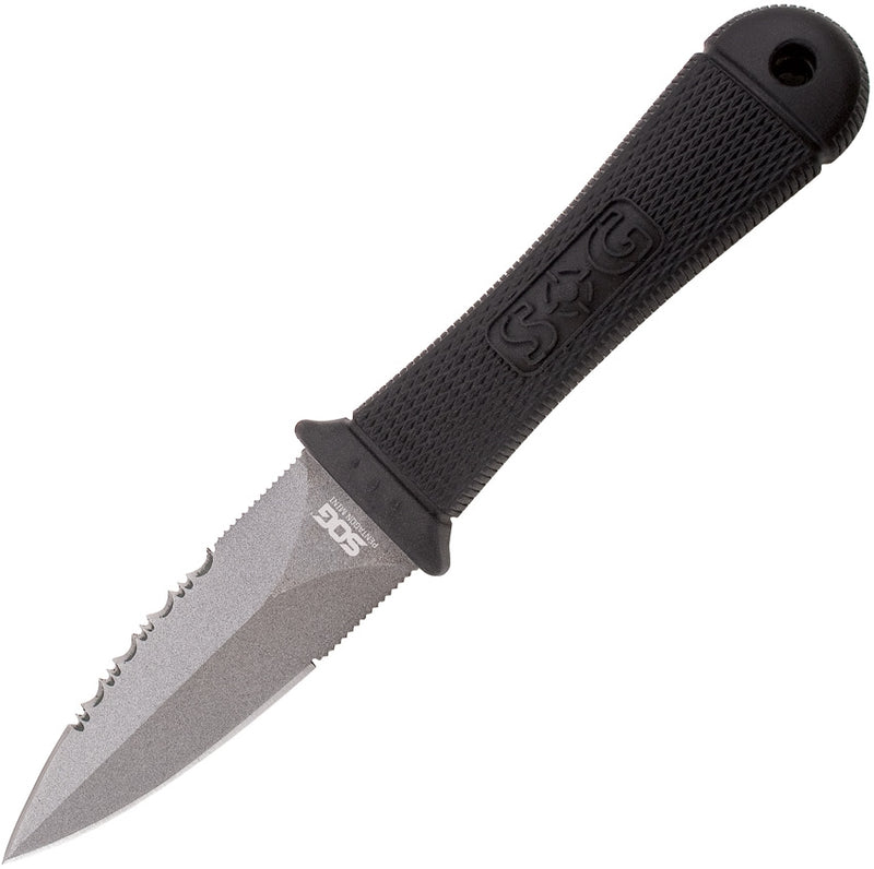 SOG Mini Pentagon Fixed Knife 3.5" AUS-8 Stainless Blade Black Rubber Handle M14KCP -SOG - Survivor Hand Precision Knives & Outdoor Gear Store