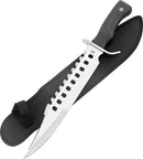 Frost Cutlery Guardian Fixed Knife 11.75" Stainless Steel Blade Black Rubber Handle W140 -Frost Cutlery - Survivor Hand Precision Knives & Outdoor Gear Store