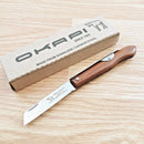 Okapi Biltong Folding Knife 2.75" Carbon Steel Blade Resin Impregnated Wood Handle 197940 -Okapi - Survivor Hand Precision Knives & Outdoor Gear Store