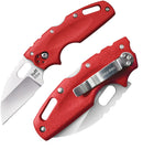 Cold Steel Tuff Lite Plain Red Folding Knife 2.5" AUS-8 Steel Blade Red Griv-Ex Handle 20LTR -Cold Steel - Survivor Hand Precision Knives & Outdoor Gear Store