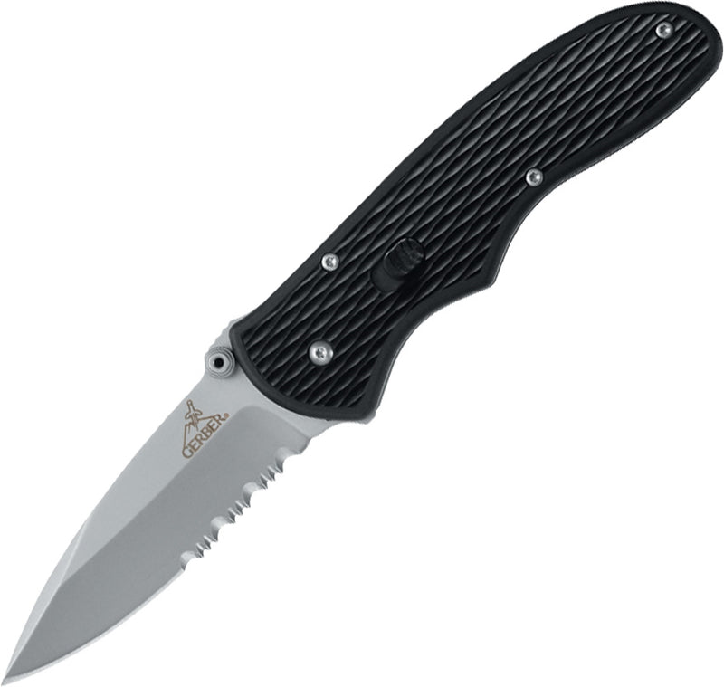 Gerber F.A.S.T. Draw Folding Knife 440 Steel Blade Black Nylon Handle G7161 -Gerber - Survivor Hand Precision Knives & Outdoor Gear Store