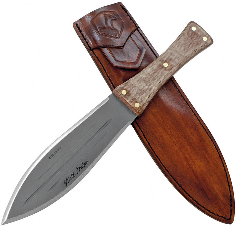 Condor African Bush Fixed Knife 7" 1075HC Steel Full Tang Blade Micarta Handle TK280773 -Condor - Survivor Hand Precision Knives & Outdoor Gear Store