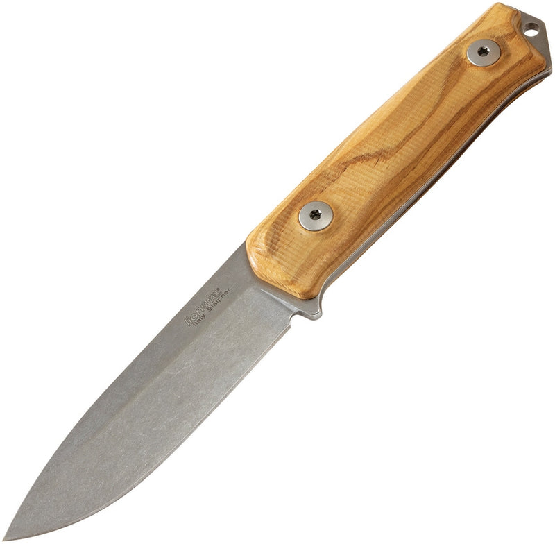 LionSTEEL B41 Bushcraft Fixed Knife 4.13" Stainless Full Tang Blade Olive Wood Handle -LionSTEEL - Survivor Hand Precision Knives & Outdoor Gear Store