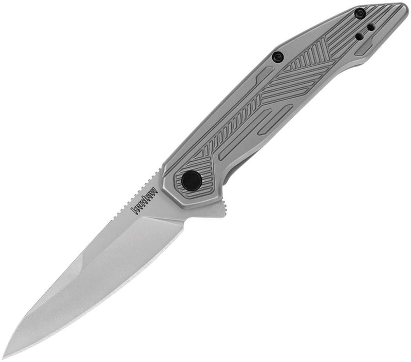 Kershaw Terran Folding Knife 3.13" 8Cr13MoV Steel Blade Bead Blast Finish Stainless Handle -Kershaw - Survivor Hand Precision Knives & Outdoor Gear Store