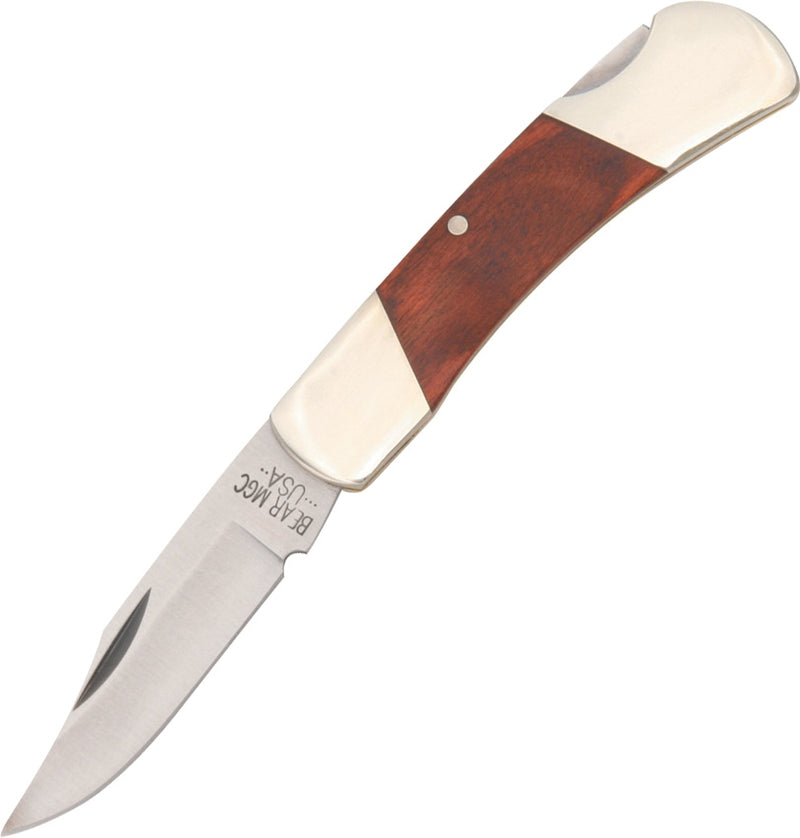 Bear & Son Lockback Folding Knife Stainless Steel Clip Point Blade Rosewood Handle 226R -Bear & Son - Survivor Hand Precision Knives & Outdoor Gear Store