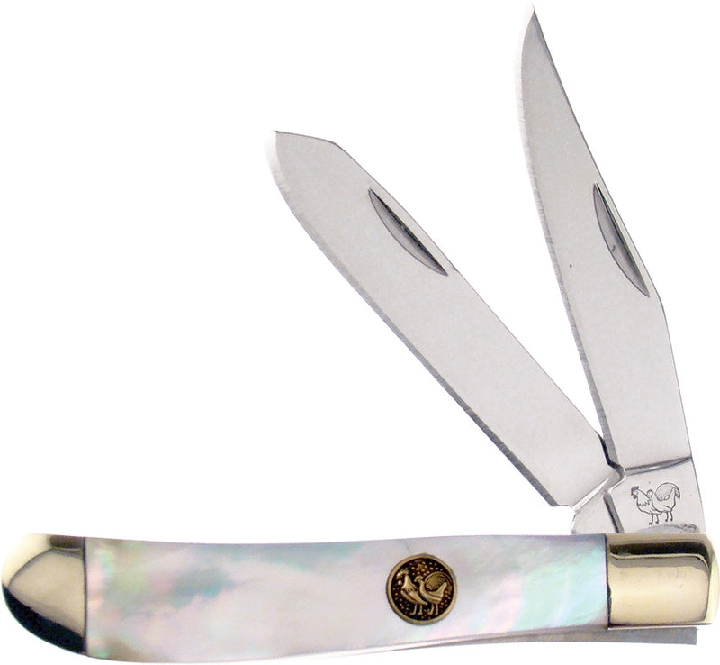 Hen & Rooster Small Trapper Pocket Knife Stainless Steel Blades Mother Of Pearl Handle 212MOP -Hen & Rooster - Survivor Hand Precision Knives & Outdoor Gear Store