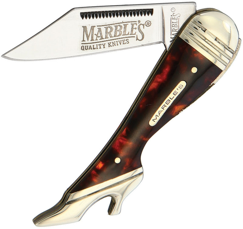 Marbles Small Leg Folding Knife Stainless Clip Blade Imitation Tortoise Shell Handle MR208 -Marbles - Survivor Hand Precision Knives & Outdoor Gear Store