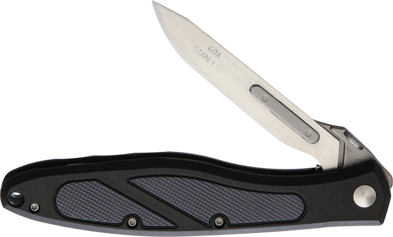 Havalon Piranta Z Linerlock Folding Knife 2.75" Stainless Steel Blade Zytel / Rubber Handle 70226 -Havalon - Survivor Hand Precision Knives & Outdoor Gear Store