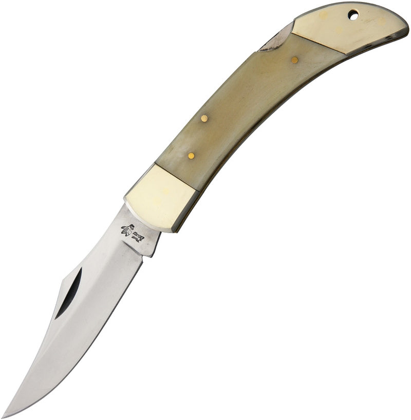 Frost Cutlery Lockback Hunter Folding Knife 3.75" Stainless Steel Blade Smooth Bone Handle 14127SB -Frost Cutlery - Survivor Hand Precision Knives & Outdoor Gear Store