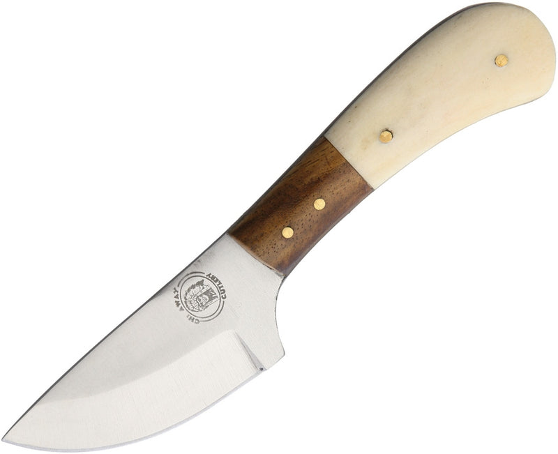 Frost Cutlery Little Chipmunk Fixed Knife 3.25" Stainless Steel Blade Bone Handle W1005 -Frost Cutlery - Survivor Hand Precision Knives & Outdoor Gear Store