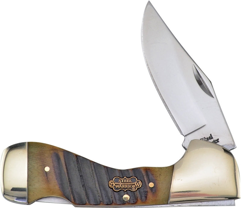 Frost Cutlery Choctaw Chainsaw Folding Knife 2.75" Stainless Blade Bone Handle W105BRJS -Frost Cutlery - Survivor Hand Precision Knives & Outdoor Gear Store