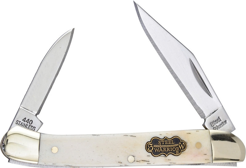 Frost Cutlery Little Copperhead Pocket Knife Stainless Steel Blades Bone Handle W216WSB -Frost Cutlery - Survivor Hand Precision Knives & Outdoor Gear Store