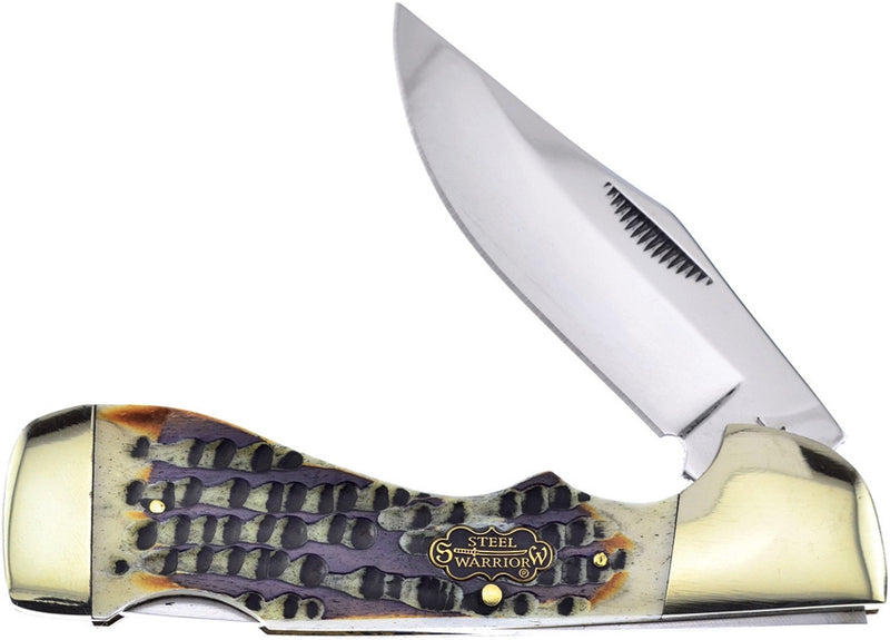 Frost Cutlery Choctaw Lockback Folding Knife Stainless Steel Blade Winter Age Bone Handle W405WABS -Frost Cutlery - Survivor Hand Precision Knives & Outdoor Gear Store