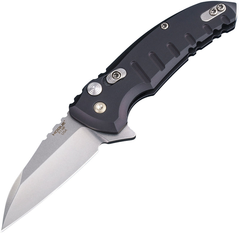 Hogue X1 Microflip Button Lock Folding Knife 2.5" CPM-154 Steel Blade Aluminum Handle 24160 -Hogue - Survivor Hand Precision Knives & Outdoor Gear Store