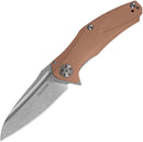 Kershaw Natrix Sub Framelock Folding Knife 2.75" D2 Tool Steel Blade Copper Handle 7006CU -Kershaw - Survivor Hand Precision Knives & Outdoor Gear Store