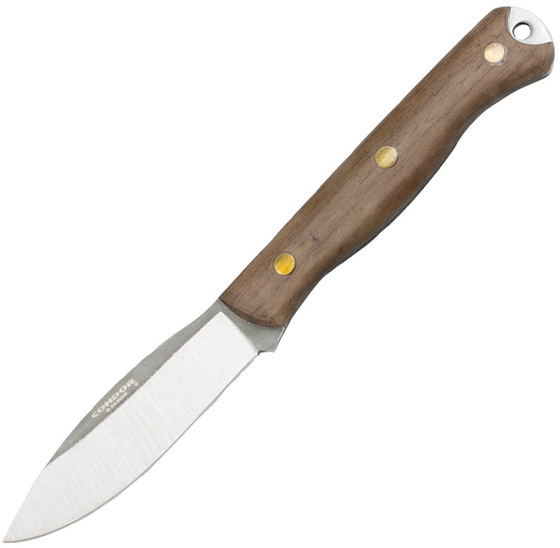 Condor Scotia Fixed Knife 3.5" 1095HC Steel Full Tang Blade Walnut Handle 102355 -Condor - Survivor Hand Precision Knives & Outdoor Gear Store