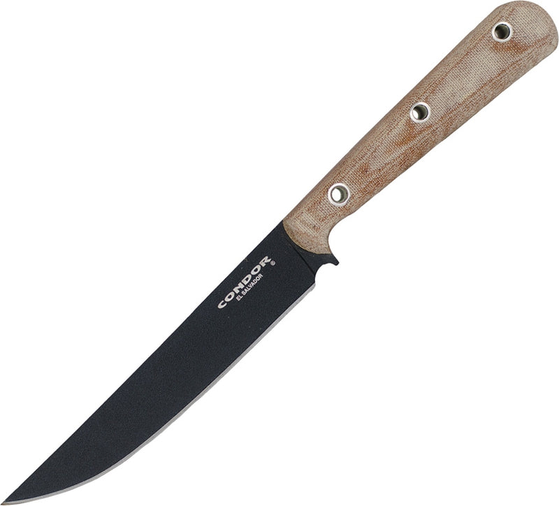 Condor Skirmish Fixed Knife 5.5" 1075HC Steel Blade Natural Canvas Micarta Handle TK181556 -Condor - Survivor Hand Precision Knives & Outdoor Gear Store