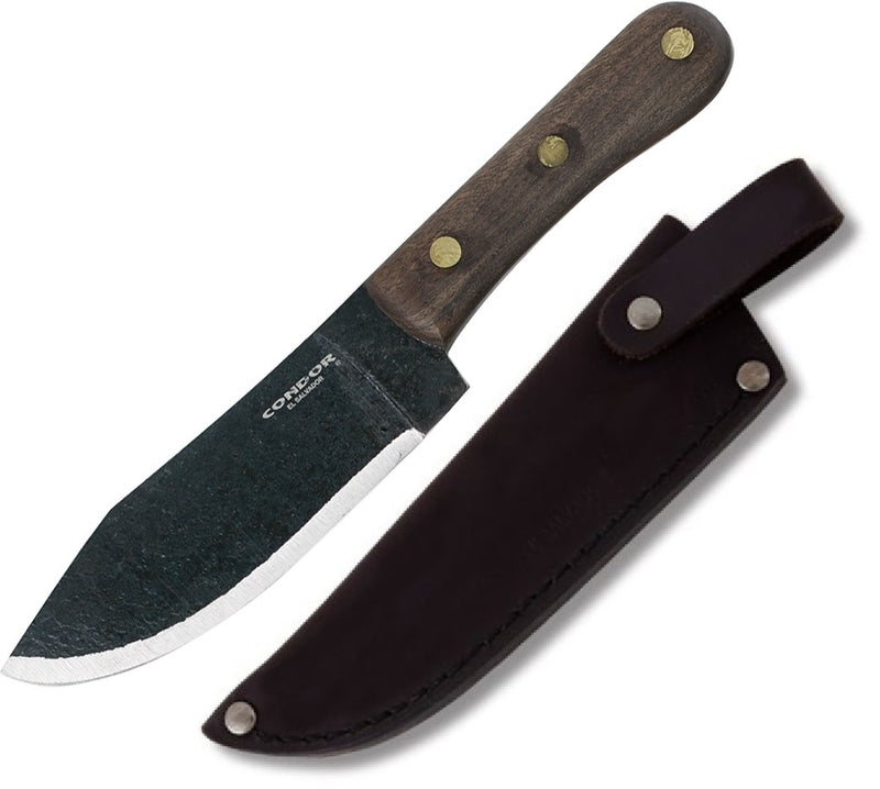 Condor Mini Hudson Fixed Knife 4.88" 1075HC Steel Blade Brown Walnut Handle 281649HC -Condor - Survivor Hand Precision Knives & Outdoor Gear Store