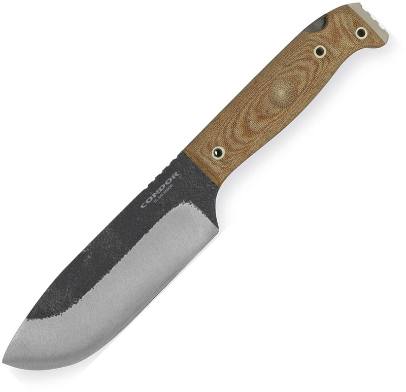 Condor Selknam Fixed Knife 5" 1075HC Steel Full Tang Blade Canvas Micarta Handle 392151HC -Condor - Survivor Hand Precision Knives & Outdoor Gear Store