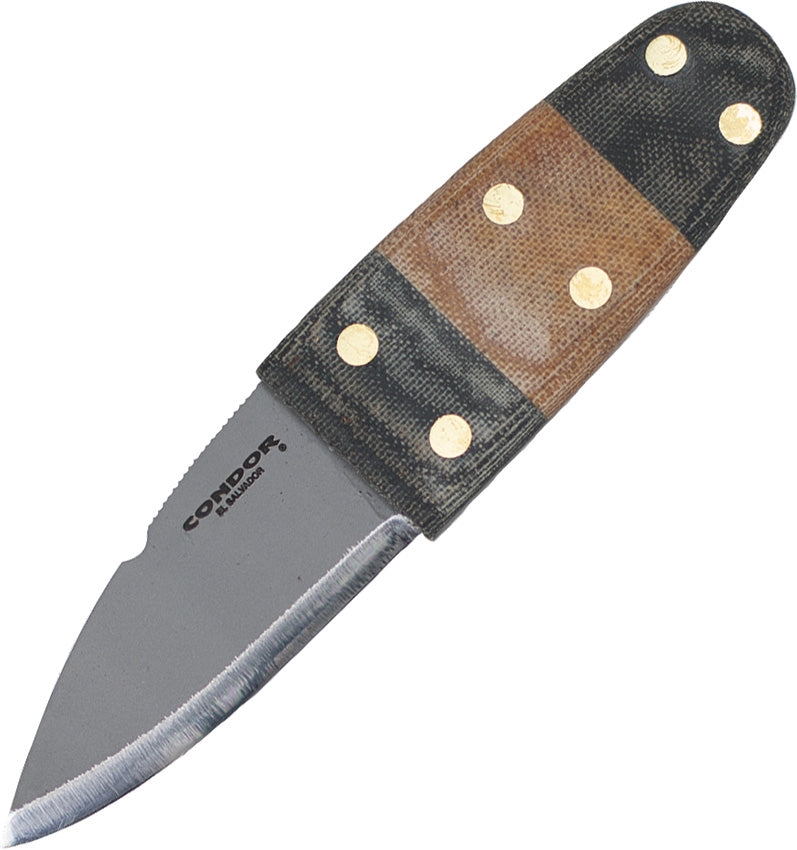 Condor Primitive Bush Dagger Fixed Knife 2.5" 1075HC Steel Blade Micarta Handle TK392326HC -Condor - Survivor Hand Precision Knives & Outdoor Gear Store